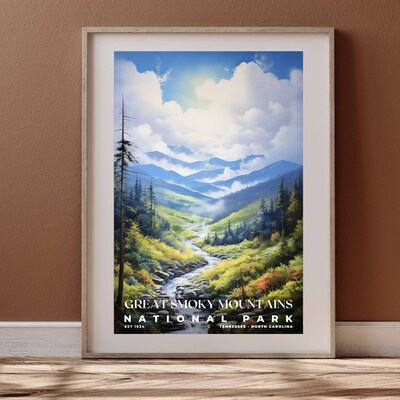 Great Smoky Mountains National Park Poster, Travel Art, Office Poster, Home Decor | S6 - image4